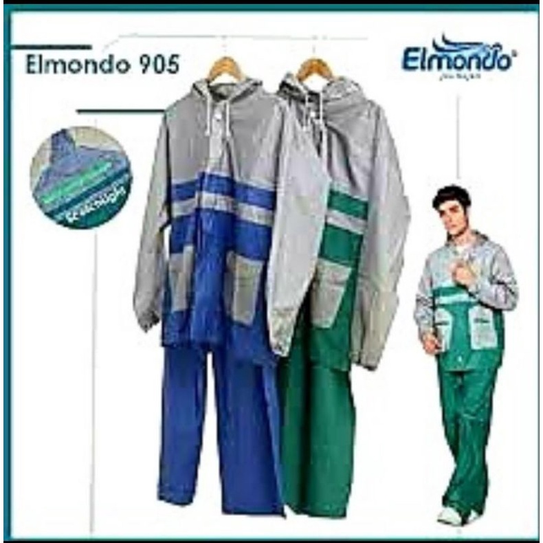 Jas Hujan Jas Ujan Elmondo EJC 905 stelan Baju Celana jas hujan  pria wanita