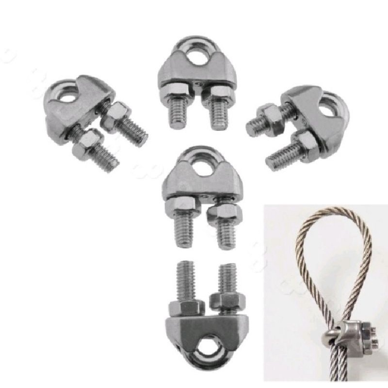 KLEM SELING 6 MM / KLEM SELING WIRE CLIP 6MM / KUKU MACAN 6 MM / KLEM NET VOLI