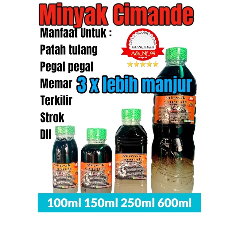 Jual Minyak Urut Cimande Asli / Obat Patah Tulang/retak / Luka Bakar ...