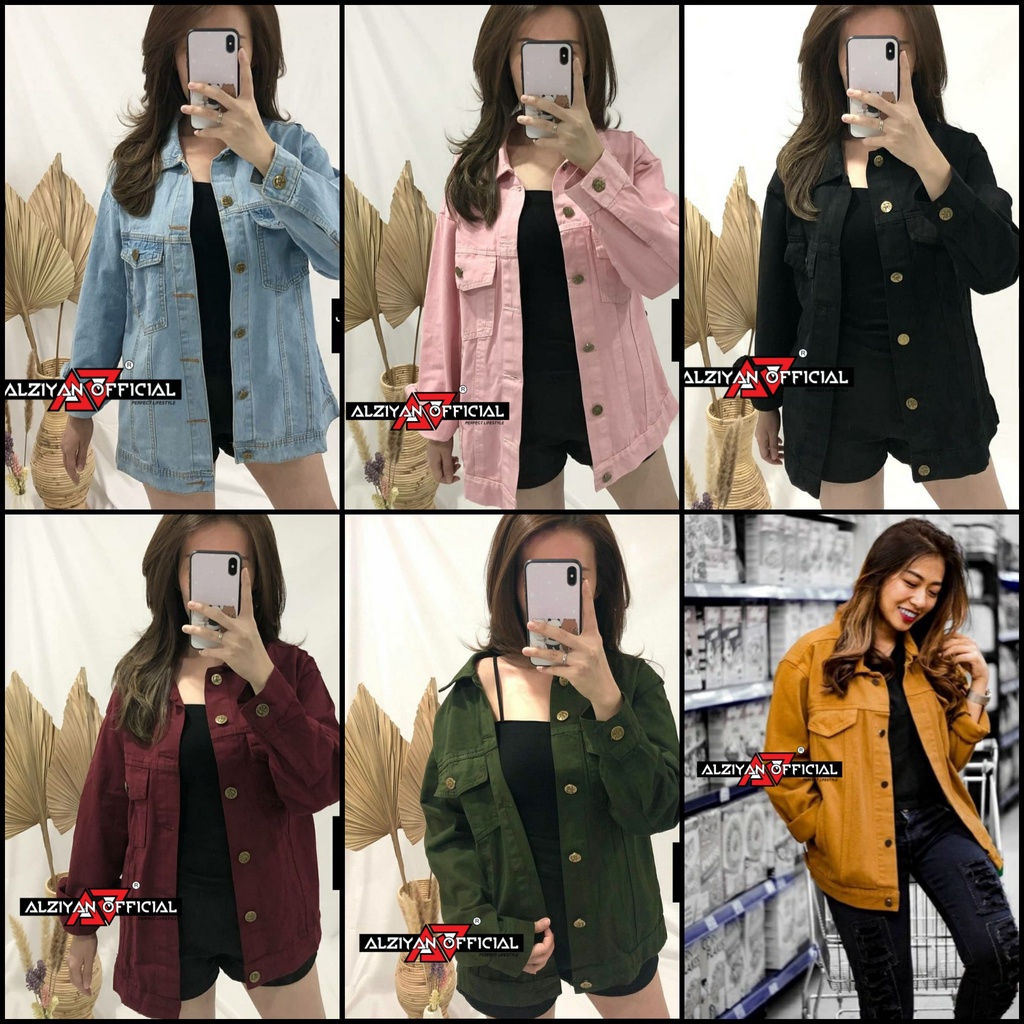 JAKET JEANS OVERSIZE WANITA JAKET DENIM WANITA JAKET OVERSIZE WANITA