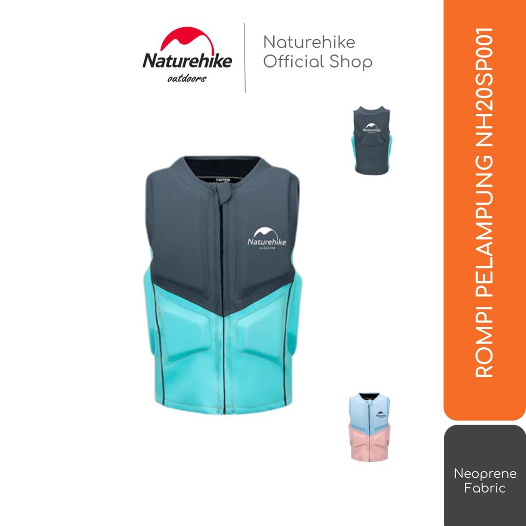 Naturehike Rompi Pelampung Nh20Sp001 Neoprene Life Vest Work Jacket Renang