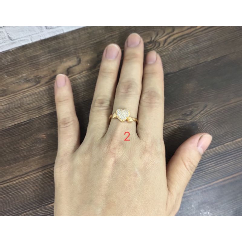 Fifi Fashion Cincin Cantik Xuping Fashion Aneka Model Perhiasan Lapis Emas 18K C035