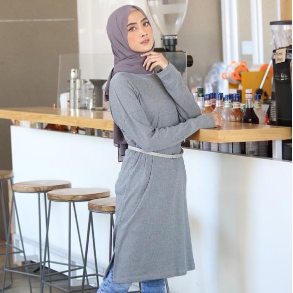 Tunik Kaos RIB Premium JUMBO TUNIK POLOS XXXL