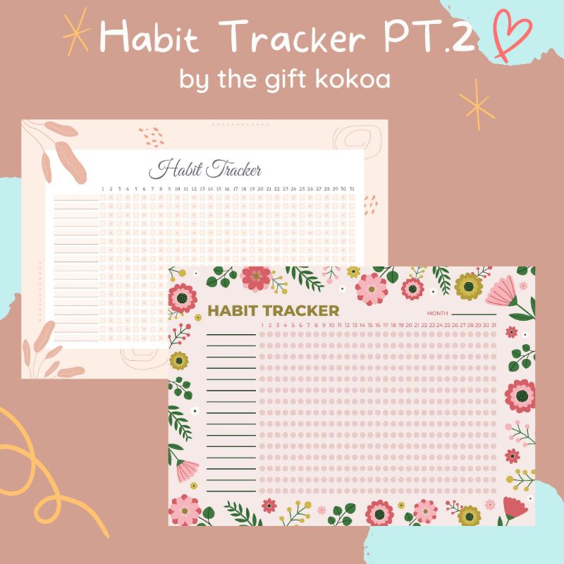 

Habit Tracker Loose Leaf Kertas Isi Binder A5 B5 (Part 2)