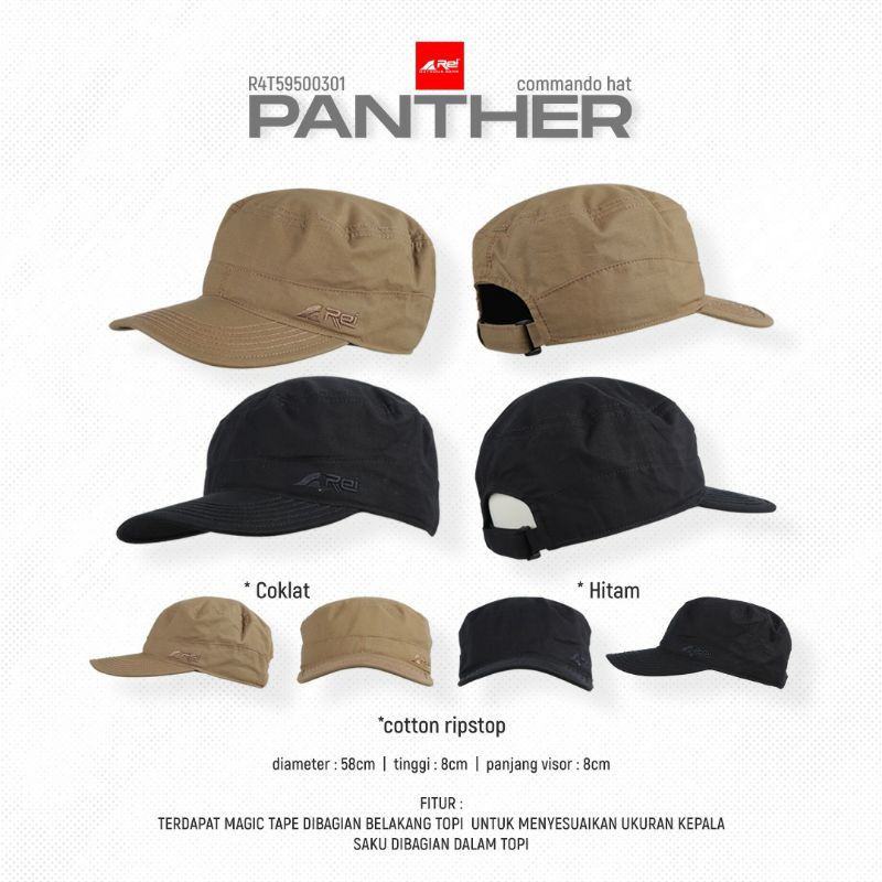 Jual Topi Commando Arei Rei Panther Komando Kommando Comando Hat Original Pria Shopee Indonesia