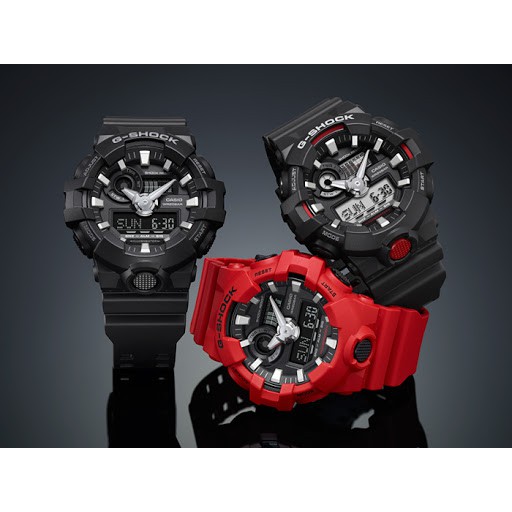 BISA COD.. Jam Tangan Pria Casio G-Shock / GShock GA700 Sport Full Black Limited Ori bm Terlaris