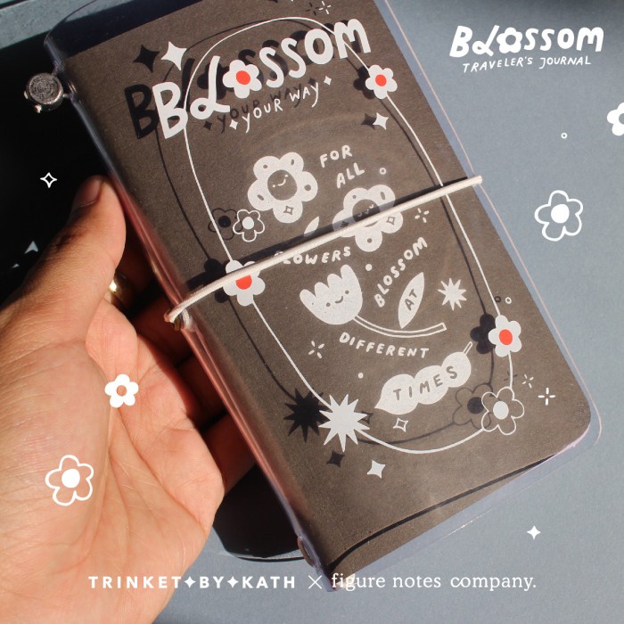 

[RESTOCK] Blossom Traveler's Journal PVC + 2 pcs BLANK Notebook / Buku Catatan