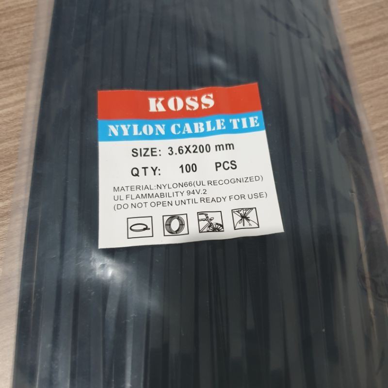 Kabel Ties Tali Ties Tali Sigma 4 x 300mm 3.6 x 250mm 2.5 x 200mm 150mm 100mm Isi 100 Pcs Universal