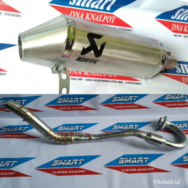 Knalpot akrapovic titan klx crf dtracker viar