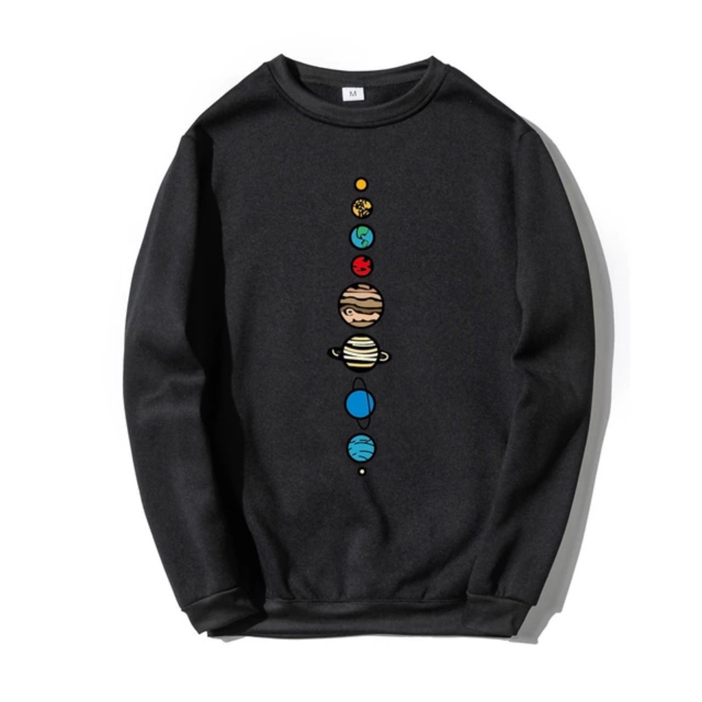 ASTRONOMI Basic Sweater II ASTRONOMI Sweater Crewneck II Sweatshirt SIZE M - XL ( Pria &amp; Wanita / Anak &amp; Dewasa )