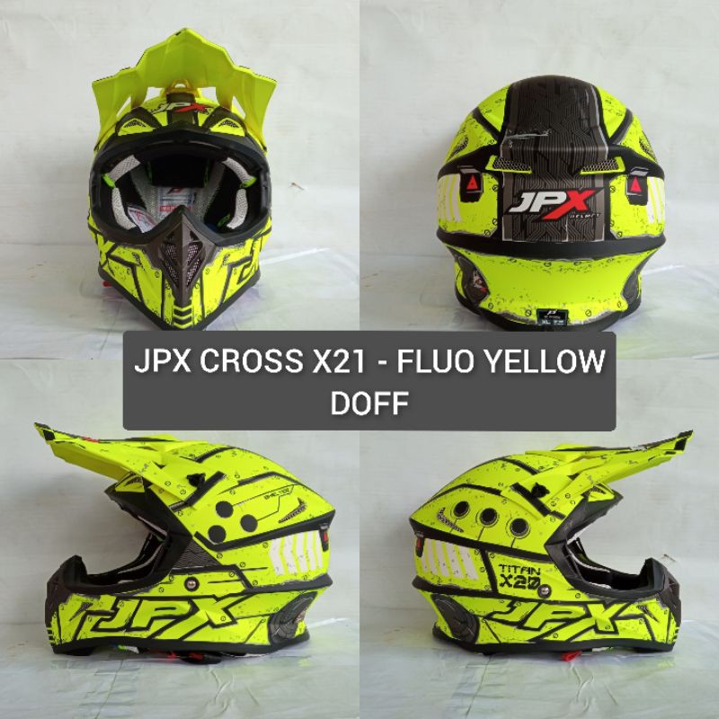 HELM JPX CROSS MOTIF TERBARU X20 TITAN