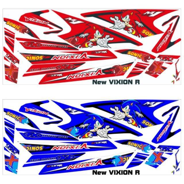 Striping Vixion R All New Vva 2017 2018 2019 2020 Variasi Lis Stiker Body List Sticker Lis List Body
