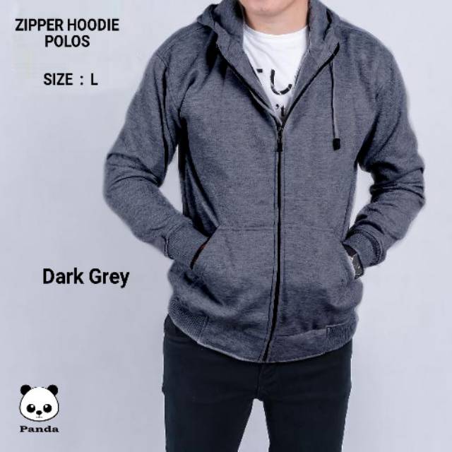 dark grey zipper hoodie