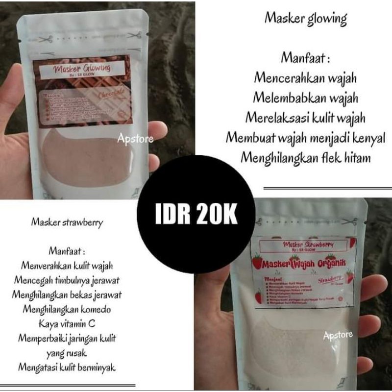 MASKER GLOWING MASKER SR GLOW GLOWING CILACAP