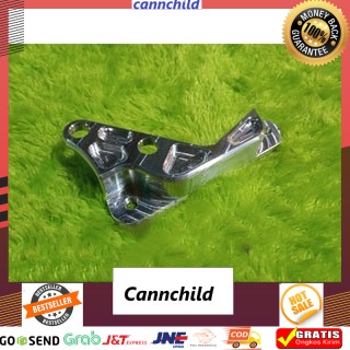 Breket kaliper brembo 4p big 1 pot disk 220 shock STD matic honda scoopy, beat, vario [Termurah Prod