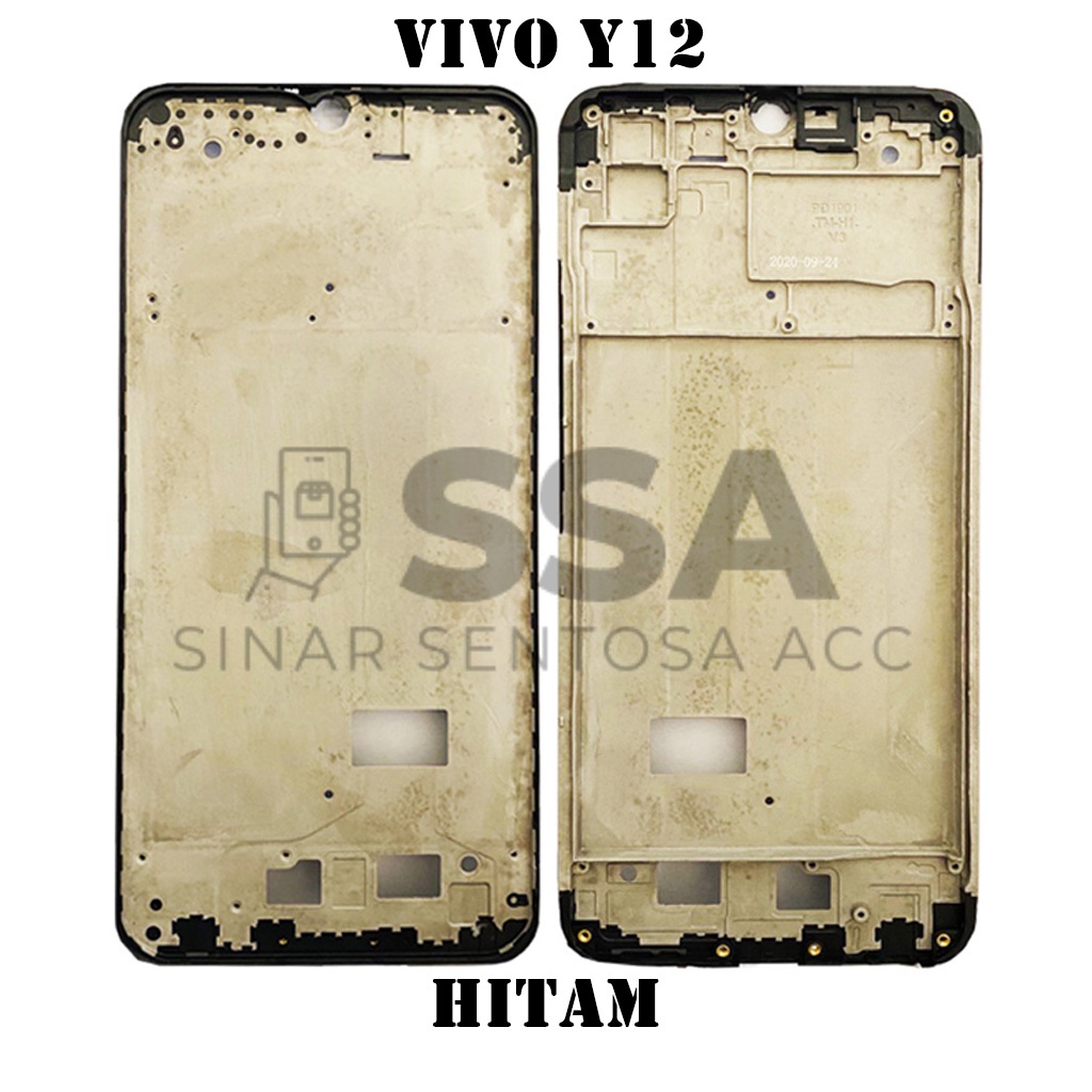 Tulang Tengah Middle Frame LCD Vivo Y12 Original 100% Tulang Casing Bezel Bezzel Bazel Handphone HP Ori Original Awet Murah Y 12