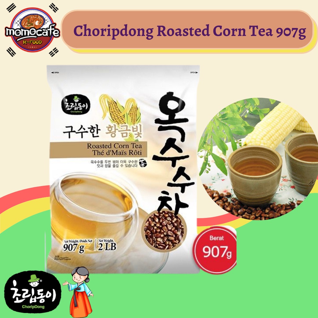 

Choripdong Roasted Corn Tea 907g - Minuman Teh Biji Jagung Panggang Korea