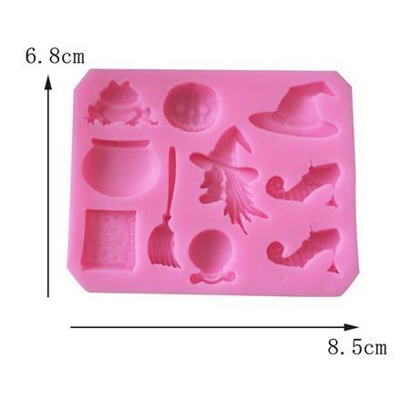 3D Silicon Mold Fondant Cake Decoration - Halloween Thema