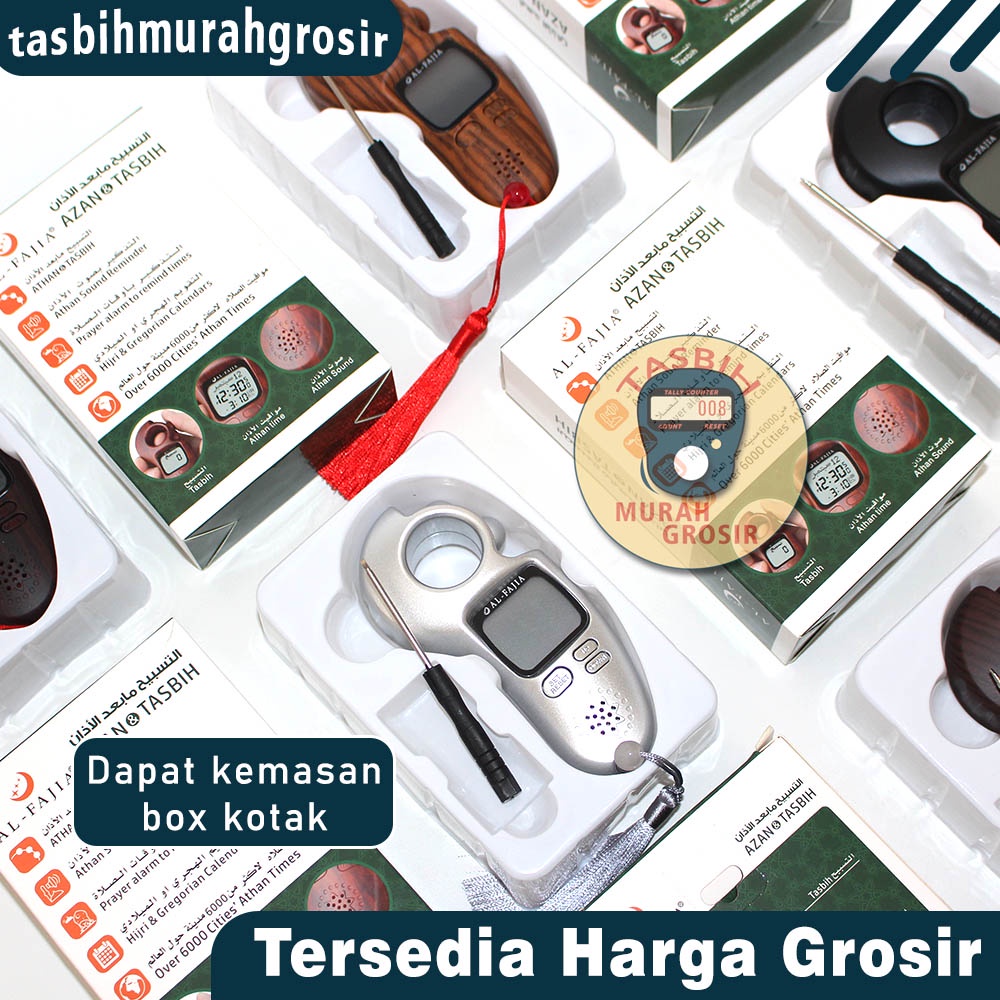 Tasbih Digital + Adzan Premium (LED &amp; Jam)