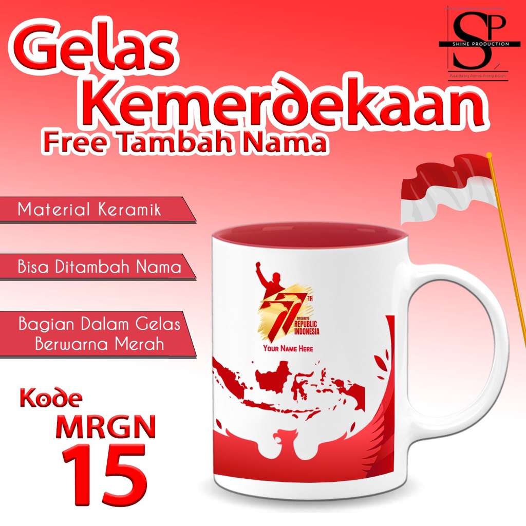 Gelas Kemerdekaan Mug Independece Day