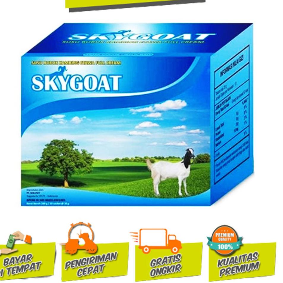 

[KODE ZECOG] Sky Goat Susu Kambing Etawa Bubuk Full Cream | SkyGoat Original Kemasan Box