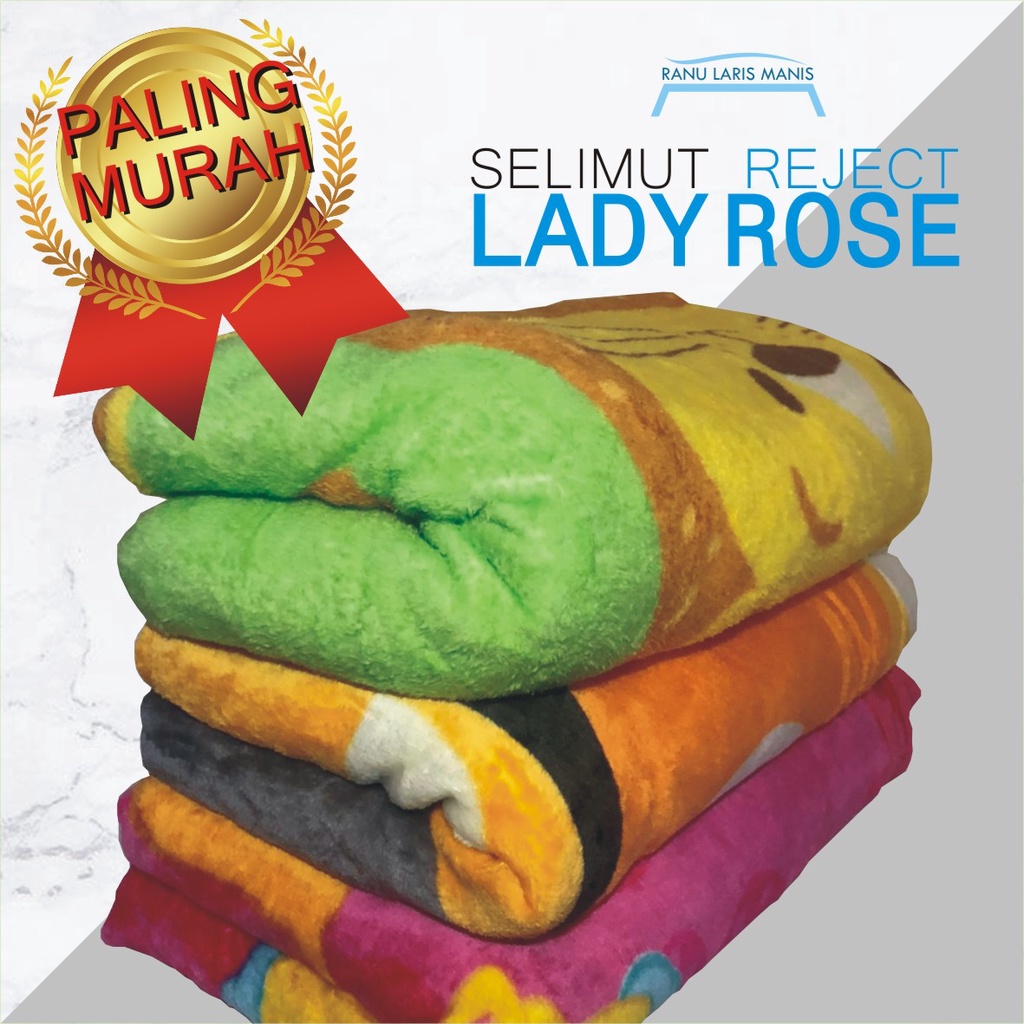 Jual Lady Rose Selimut Bulu Motif 1 Ukuran 160x200 Barang Reject Defect