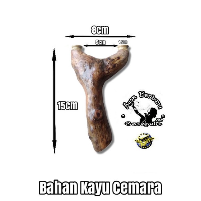 Ketapel OTT dari bahan kayu CEMARA/Ayon Catapult