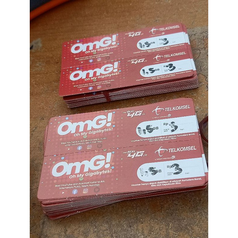 voucher telkomsel 1,5gb 2gb
