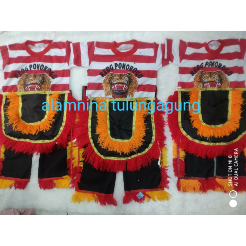 setelan kaos reog Ponorogo dan embong