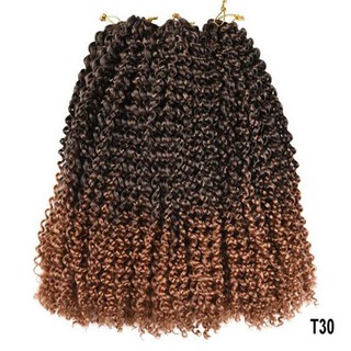 Extension Rambut Kepang Sintetis 12 Inci Warna Ombre Extension Rambut Kepang Sintetis 12 Inci Warna Ombre