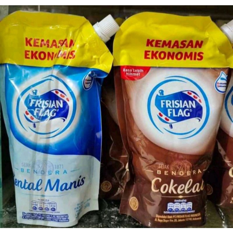 

Frisian Flag SKM Pouch 560gr Cokelat&Putih