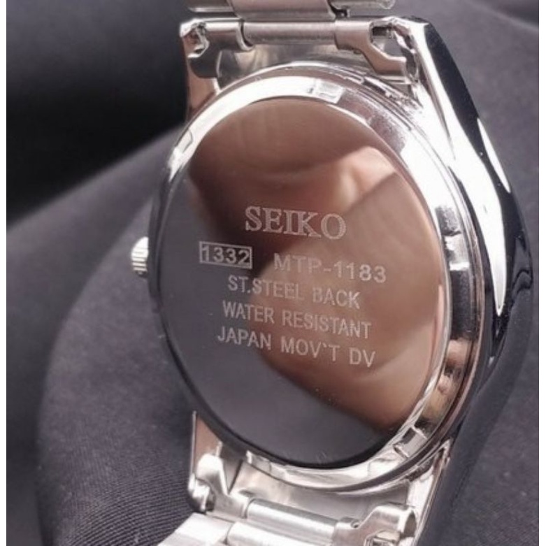 ini baru Real pict jam tangan pria terlaris jam tangan Seiko rantai stainless termurah