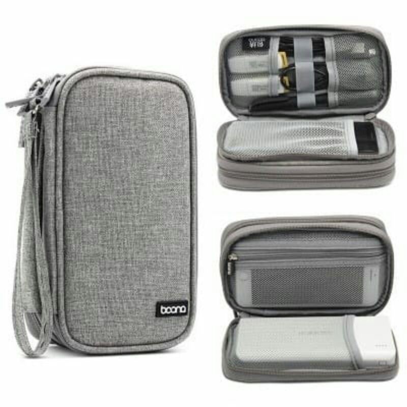 Dompet hp dan power Bank , digital travel bag DOUBLE LAYER BAONA
