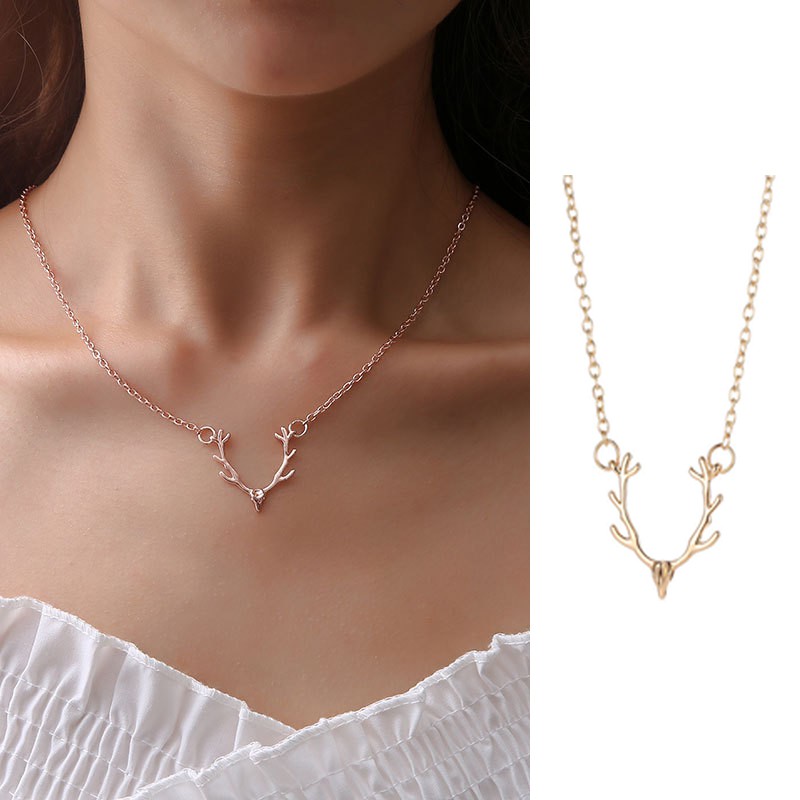 Kalung tanduk fashion korea perhiasan wanita Necklace