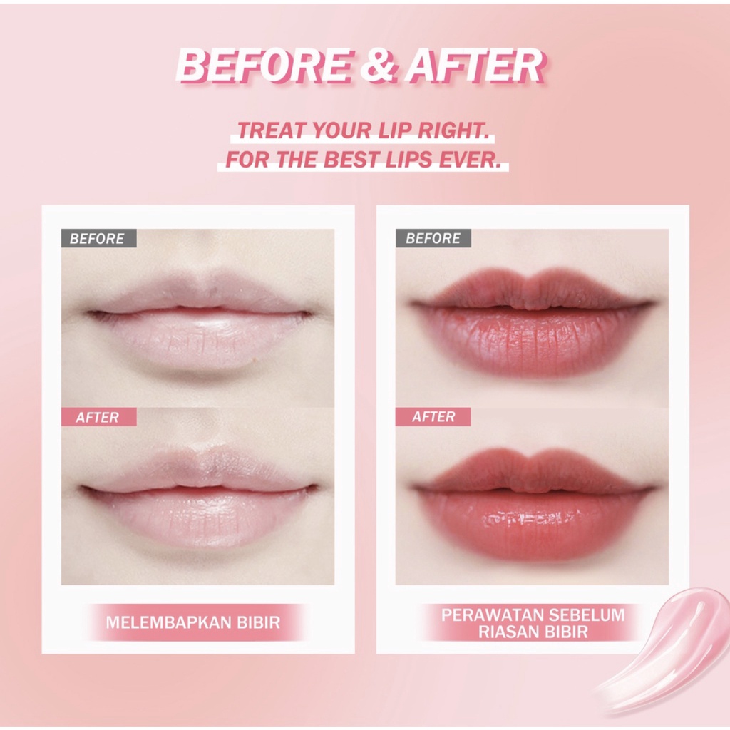 BNB barenbliss Butter Rush Vitamin Lip mask Moisturizing Lip Balm / Masker Bibir Cerah