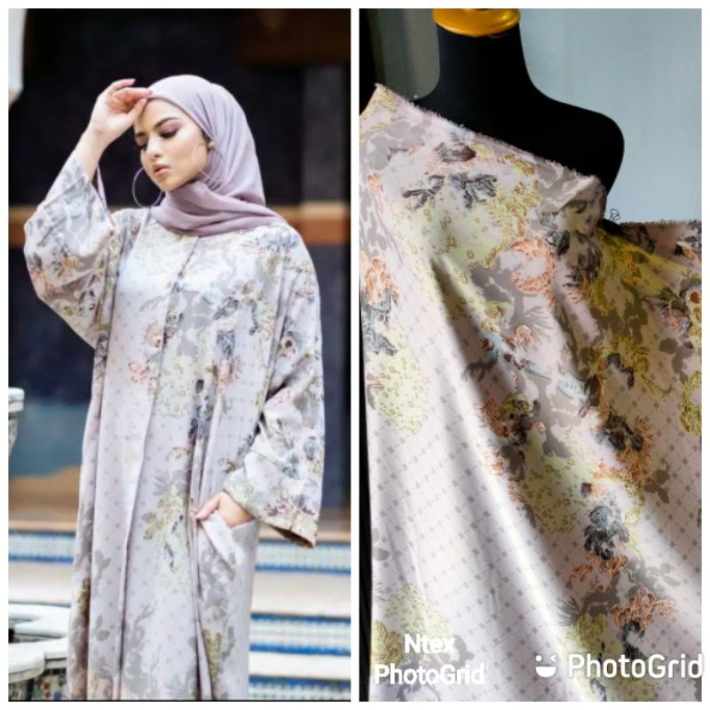 Kain Maxmara Lux Fuschia motif terbaru (harga Per 0.5 M )