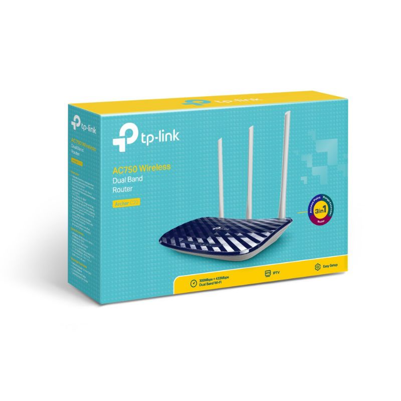 TP-LINK ARCHER C20 AC750 WIRELESS DUAL BAND ROUTER - TPLINK - tplink