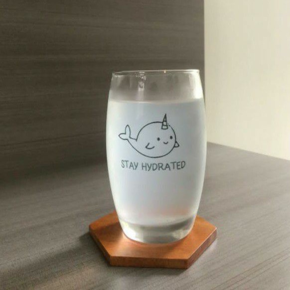 Gelas Aesthetic Stay Hydrated | Gelas Lucu | Gelas Aesthetic | Gelas Sereal | Gelas Korea