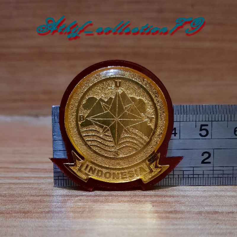 Pin Basarnas Kuningan Magnet Pin Mata Angin Basarnas + Box Pin