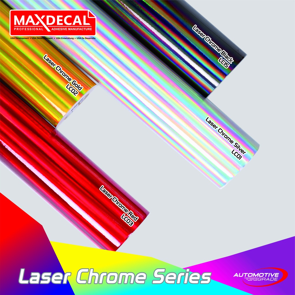 MAXDECAL 9500 LC LASER CHROME Premium Vinyl Wrap 152cm [METERAN]