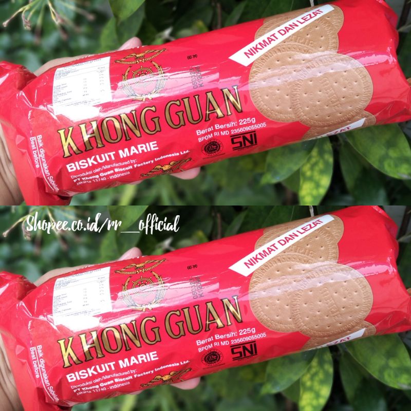 

Biskuit Khong Guan Marie Biscuits Bulat Lebar Isi Banyak 225gr Original Warna Merah