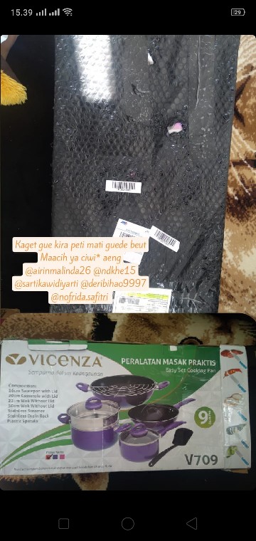 Panci Set Warna Plus Peniris Vicenza V 709