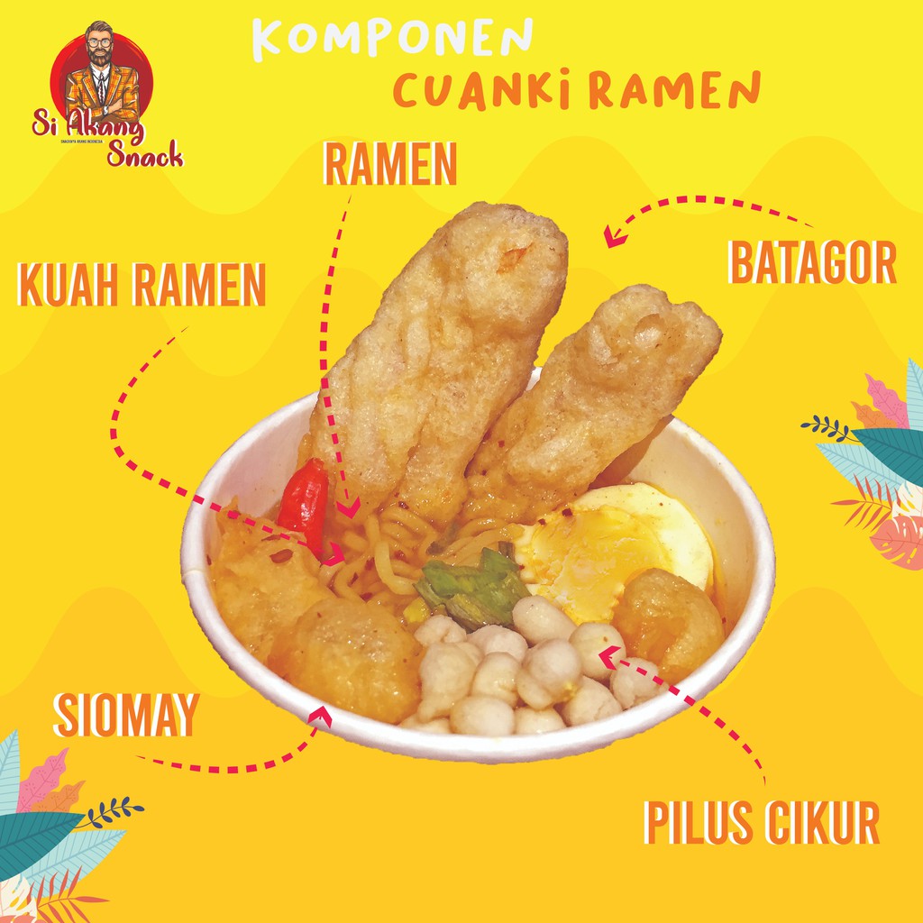 CUANKI RAMEN INSTAN BY SI AKANG SNACK LAKOCA KYLAFOOD SEHOT GEPREK MANTAP JIWA BAPPER ENTIN RAOS