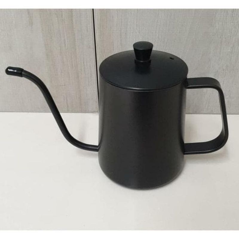 KETTLE LEHER ANGSA 350 ml BLACK - KETTLE GOOSNECK FOR POUR OVER