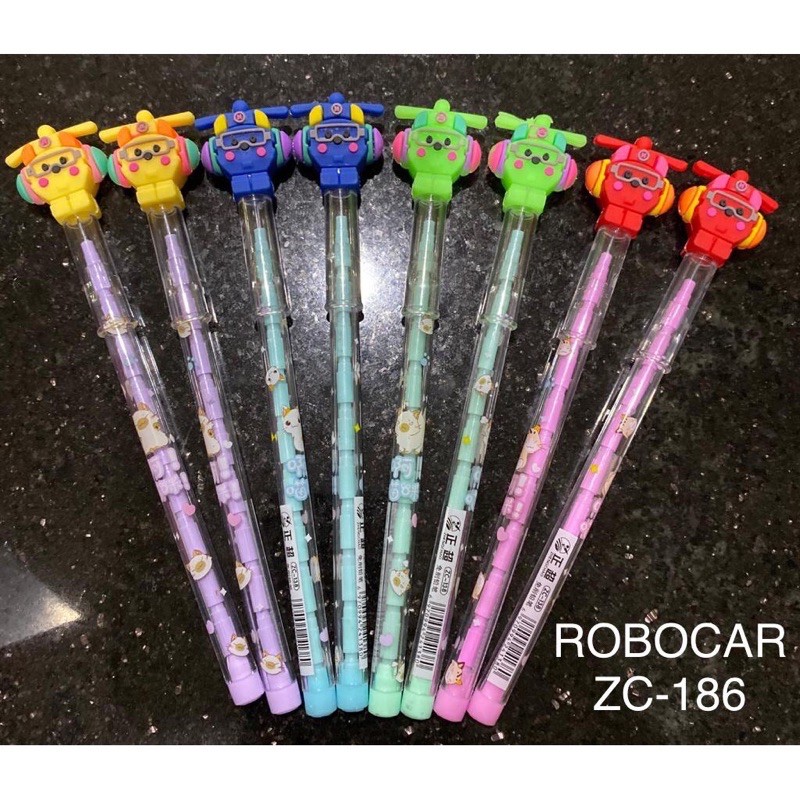 

PENSIL BENSIA CABUT SUSUN / PENSIL KEPALA KARAKTER ROBOCAR LUCU
