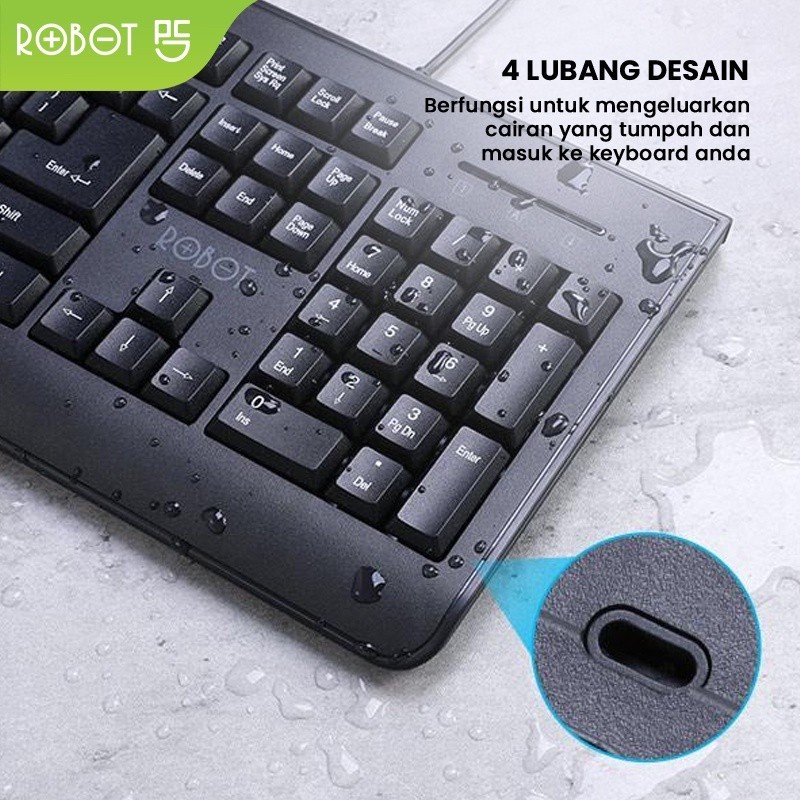 ROBOT RK20 Keyboard Kabel Office Wired Keyboard RK20 ORIGINAL