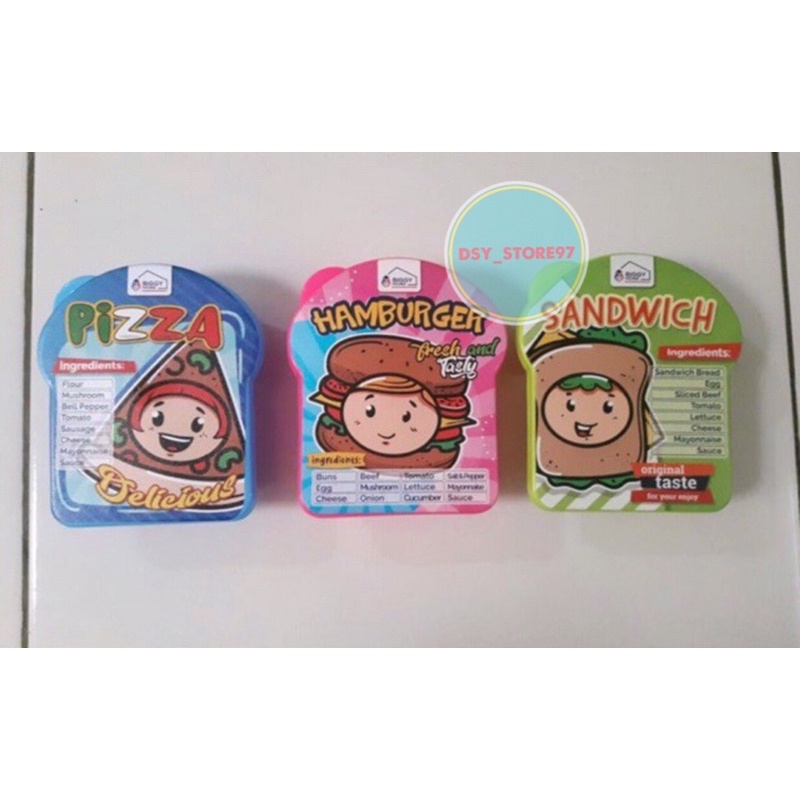 Souvenir ulang tahun / tempat makan anak / ompreng roti mini / souvenir tempat makan anak