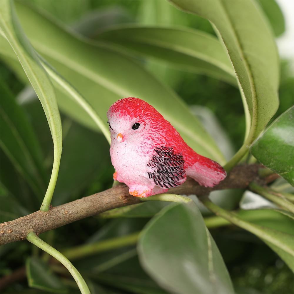 Populer Miniatur Patung Burung DIY Dekorasi Rumah Perlengkapan Taman Patung Mini Peri Kebun Mini Bird Micro Ornamen