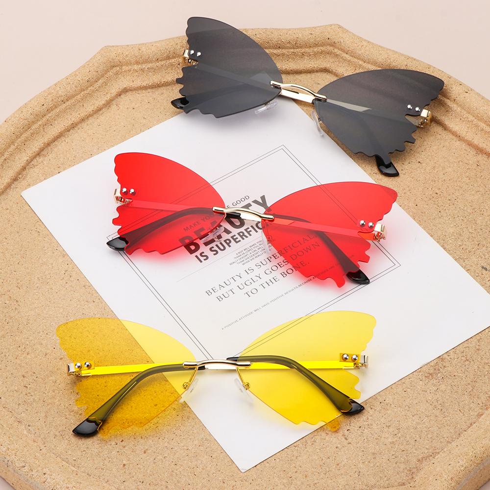 Lily Butterfly Kacamata Hitam Untuk Wanita Fashion Perlindungan UV Eyewear Sun Glasses