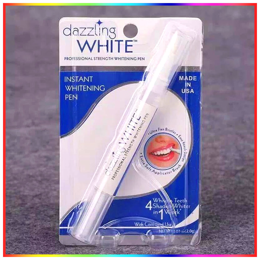 Dazzling White Teeth Whitening Pen Pemutih Gigi Cepat Bersih Kuat Sehat Bebas Noda Plak Gigi - Dazzling White Pemutih Gigi Instant Teeth Whitening Pen